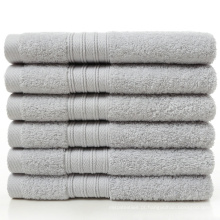 Marca de venda quente por atacado Conjunto de toalhas de luxo para adultos 6pc Toalhas de algodão de banho